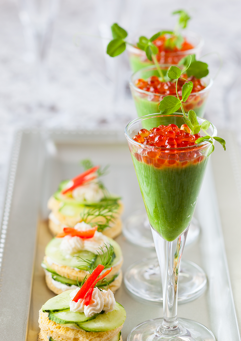 A delicious selection of canapes